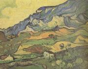 Vincent Van Gogh Les Alpilles,Mountainous Landscape near Saint-Remy (nn04) Spain oil painting reproduction